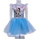 Disney Minnie Summer Dress Tulle Glitter Elegant Party Dress For Girls 4-9yrs