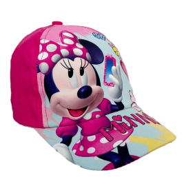 Disney Minnie Mouse Baseball Cap Girl 2-8years Cotton