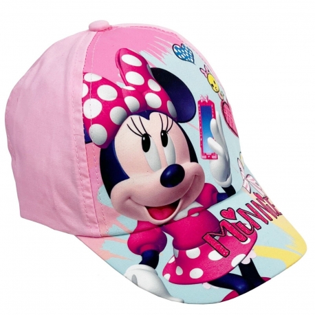 Disney Minnie Mouse Baseball Cap Girl 2-8years Cotton