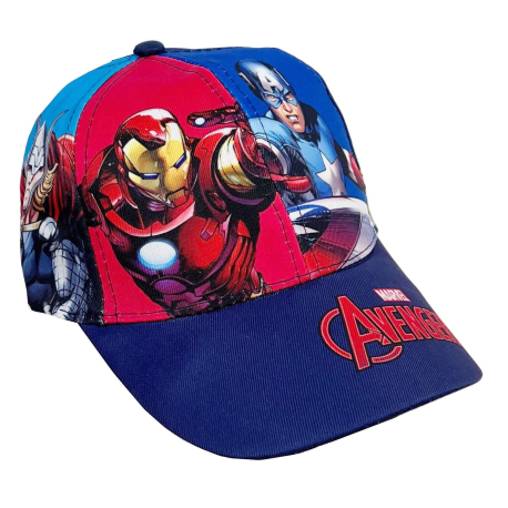 Avengers Blue Baseball Cap Kids from 3 to 8 years Full Print