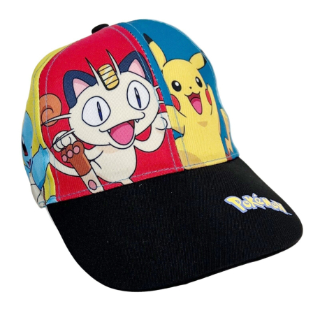Pokemon Pikachu Cappello con visiera Baseball Bambini da 5 a 10 anni Full Print