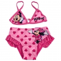 Disney Minnie Costume Bagno 2x pezzi Bikini Rosa Mare Piscina 4-10anni