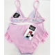 Disney Minnie Costume Bagno 2x pezzi Bikini Rosa Chiaro Sirena Mare Piscina 4-10anni