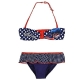 Miraculous Ladybug Costume Bagno Bikini 2x pezzi Rosso Blu Mare Piscina 4-8anni