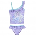 Disney Frozen Elsa Glitter Costume Bagno Tankini 2x pezzi Mare Piscina 4-8ann