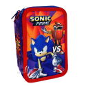 Sonic Prime The Hedgehog Astuccio 3 zip Completo Accessori Giotto Fila Scuola