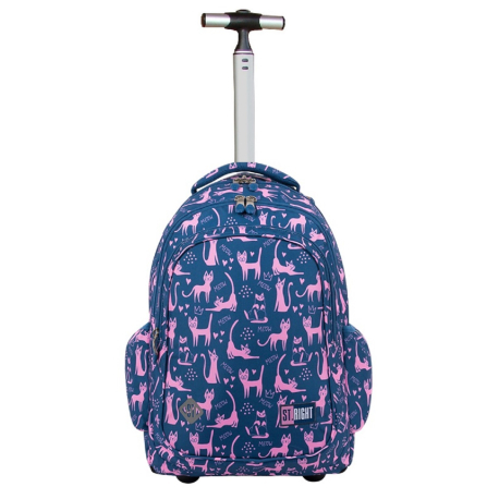 ST.Right Night Cats Large Trolley Backpack 30 liters Elementary Middle School Girl