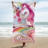 Unicorno Magic Asciugamano in Cotone 100% Telo Mare Piscina Spiaggia 70x140cm