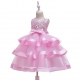 Disney Minnie Summer Dress Tulle Glitter Elegant Party Dress For Girls 4-9yrs