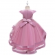 Bambina Abito da Principessa Tulle e Pizzo Cerimonia Festa Ballo 4-10anni A/01