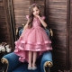 Bambina Abito da Principessa Tulle e Pizzo Cerimonia Festa Ballo 4-10anni A/01