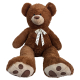 Cuddly Giant White Bear 100cm + Heart in Plush Sequins, Perfect Gift