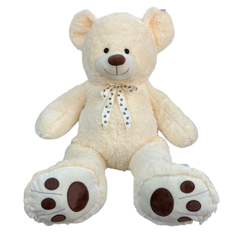 Stupendo Gigante Orso Coccoloso Peluche 100cm Bianco Regalo Perfetto Bambini Ragazzi Adulti