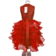 Girls Tiered Dress Red Princess Tulle Lace Ceremony Party Prom 3-7a