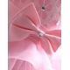 Girls Tiered Dress Light Pink Princess Tulle Lace Ceremony Party Prom 3-7a