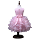 Bambina Abito a Strati Rosa Chiaro Principessa Tulle Pizzo Cerimonia Festa Ballo 3-7a