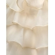 Girls Tiered Dress Cream Princess Tulle Lace Ceremony Party Prom 3-7a