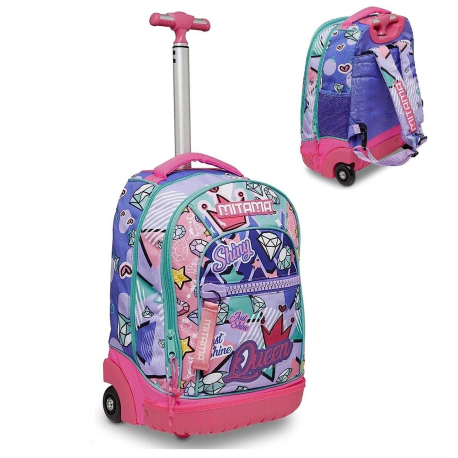 Mitama Game OMG Large Backpack With Wheels Trolley Boy Child Elementary School