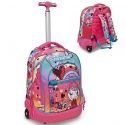 Mitama Unicorn Large Backpack With Trolley Wheels Girl Child Elementary School