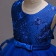 Girl Dress Princess Lace Ceremony Party Dance 4-8years Red V 02