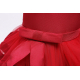 Bambina Abito Vestito Principessa Perline Cerimonia Festa Ballo 4-8anni Rosso 03