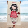 Beach Towel 70x140cm Gorjuss Santoro Red Dress Cotton Towel Beach Sea Pool