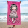 Beach Towel 70x140cm Gorjuss Santoro Purple Cotton Towel Beach Sea Pool