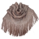 Sciarpa Metallizzata Glitter Scialle Brillante Foulard Donna CopriSpalle Blu Argento