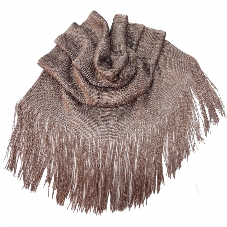 Metallic Glitter Scarf Shiny Shawl Woman Shoulder Scarf Silver Blue