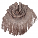 Beige 014 Elegante Sciarpa Leggera Stola Scialle Frange Filo Brillante Foulard Coprispalle