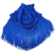 Blue Dark Gold 021 Elegant Light Scarf Stole Shawl Fringed Thread Bright Foulard Shrug