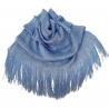 Blu jeans 09 Elegante Sciarpa Leggera Stola Scialle Frange Filo Brillante Foulard Coprispalle