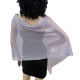 Beige 014 Elegant Light Scarf Stole Shawl Fringed Thread Bright Foulard Shrug