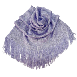 Beige 014 Elegante Sciarpa Leggera Stola Scialle Frange Filo Brillante Foulard Coprispalle