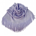 Lilla 06 Elegante Sciarpa Leggera Stola Scialle Frange Filo Brillante Foulard Coprispalle