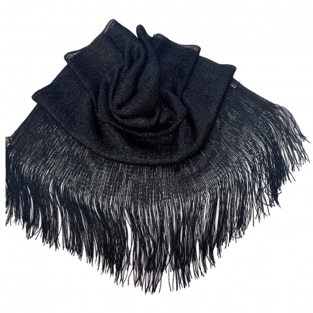 Beige 014 Elegant Light Scarf Stole Shawl Fringed Thread Bright Foulard Shrug