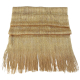 Dark gold 013 Elegant Light Scarf Stole Shawl Fringed Thread Bright Foulard Shrug