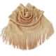 Oro light 05 Elegante Sciarpa Leggera Stola Scialle Frange Filo Brillante Foulard Coprispalle