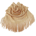 Rose gold 012 Elegant Light Scarf Stole Shawl Fringed Thread Bright Foulard Shrug