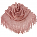 Peach 020 Elegant Light Scarf Stole Shawl Fringed Thread Bright Foulard Shrug