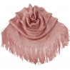Pesca 020 Elegante Sciarpa Leggera Stola Scialle Frange Filo Brillante Foulard Coprispalle