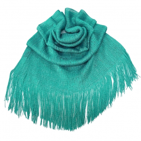 Peach 020 Elegant Light Scarf Stole Shawl Fringed Thread Bright Foulard Shrug