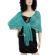 Peach 020 Elegant Light Scarf Stole Shawl Fringed Thread Bright Foulard Shrug