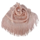 Light pink 02 Elegant Light Scarf Stole Shawl Fringed Thread Bright Foulard Shrug
