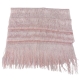 Light pink 02 Elegant Light Scarf Stole Shawl Fringed Thread Bright Foulard Shrug