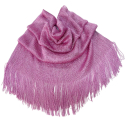 Pink pink 018 Elegant Light Scarf Stole Shawl Fringed Thread Bright Foulard Shrug