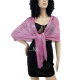 Rosa pink 018 Elegante Sciarpa Leggera Stola Scialle Frange Filo Brillante Foulard Coprispalle