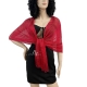 Red 07 Elegant Light Scarf Stole Shawl Fringed Thread Bright Foulard Shrug