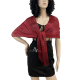 Dark red 017 Elegant Light Scarf Stole Shawl Fringed Thread Bright Foulard Shrug