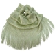 Green 01 Elegant Light Scarf Stole Shawl Fringed Thread Bright Foulard Shrug
